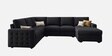 Monaco Grande Sectional Sofa In Dark Grey Color