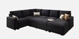 Monaco Grande Sectional Sofa In Dark Grey Color