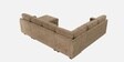 Monaco Grande Sectional Sofa In Light Brown Color