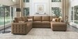 Monaco Grande Sectional Sofa In Light Brown Color