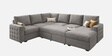 Monaco Grande Sectional Sofa In Light Grey Color