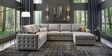 Monaco Grande Sectional Sofa In Light Grey Color
