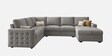 Monaco Grande Sectional Sofa In Light Grey Color
