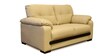 Monet Leatherette 2 Seater Sofa in Beige Colour
