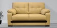 Monet Leatherette 2 Seater Sofa in Beige Colour
