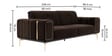 Montana Sal Wood 3 Seater Sofa In Brown Colour