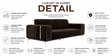 Montana Sal Wood 3 Seater Sofa In Brown Colour