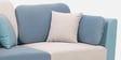 Montez Velvet 2 Seater Sofa in Arctic Blue Colour