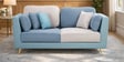 Montez Velvet 2 Seater Sofa in Arctic Blue Colour