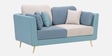 Montez Velvet 2 Seater Sofa in Arctic Blue Colour