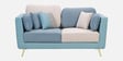 Montez Velvet 2 Seater Sofa in Arctic Blue Colour