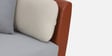 Montez Velvet 2 Seater Sofa in Brown & Beige Colour Montez Velvet 2 Seater Sofa in Brown & Beige Colour