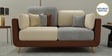 Montez Velvet 2 Seater Sofa in Brown & Beige Colour