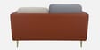 Montez Velvet 2 Seater Sofa in Brown & Beige Colour Montez Velvet 2 Seater Sofa in Brown & Beige Colour