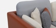 Montez Velvet 2 Seater Sofa in Brown & Beige Colour Montez Velvet 2 Seater Sofa in Brown & Beige Colour