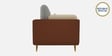 Montez Velvet 2 Seater Sofa in Brown & Beige Colour