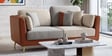 Montez Velvet 2 Seater Sofa in Brown & Beige Colour Montez Velvet 2 Seater Sofa in Brown & Beige Colour