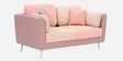Montez Velvet 2 Seater Sofa in Clay Blush Colour