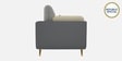 Montez Velvet 2 Seater Sofa in Grey & Beige Colour