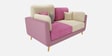 Montez Velvet 2 Seater Sofa in Pink & Beige Colour