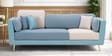 Montez Velvet 3 Seater Sofa in Arctic Blue Colour