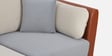 Montez Velvet 3 Seater Sofa in Brown & Beige Colour Montez Velvet 3 Seater Sofa in Brown & Beige Colour
