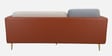 Montez Velvet 3 Seater Sofa in Brown & Beige Colour Montez Velvet 3 Seater Sofa in Brown & Beige Colour