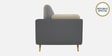 Montez Velvet 3 Seater Sofa in Grey & Beige Colour