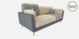 Montez Velvet 3 Seater Sofa in Grey & Beige Colour