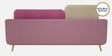 Montez Velvet 3 Seater Sofa in Pink & Beige Colour
