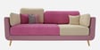 Montez Velvet 3 Seater Sofa in Pink & Beige Colour