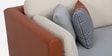 Montez Velvet LHS Sectional Sofa (2 + Lounger) in Brown & Beige Colour Montez Velvet LHS Sectional Sofa (2 + Lounger) in Brown & Beige Colour