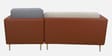 Montez Velvet LHS Sectional Sofa (2 + Lounger) in Brown & Beige Colour Montez Velvet LHS Sectional Sofa (2 + Lounger) in Brown & Beige Colour