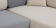 Montez Velvet LHS Sectional Sofa (3 + Lounger) in Brown & Beige Colour Montez Velvet LHS Sectional Sofa (3 + Lounger) in Brown & Beige Colour