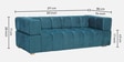 Montique Velvet 3 Seater Sofa in Teal Blue Colour