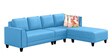 Morlie 6 Seater LHS Sofa in Blue Colour