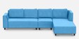 Morlie 6 Seater LHS Sofa in Blue Colour