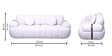 Moss 3 Seater Sofa In White Color