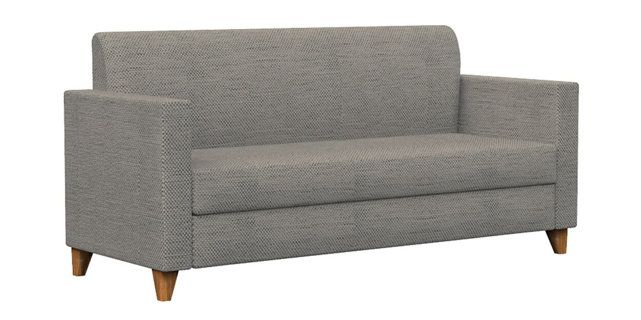 Buy Modern Fabric 3 Seater Sofa in Bangalore Grey Colour by Chumbak