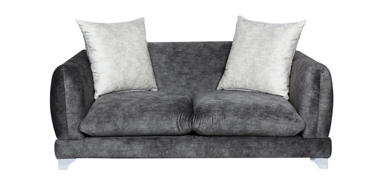 Buy Monterio 3+2 Sofa Set In Grey Sweat Fabric By Parin Online