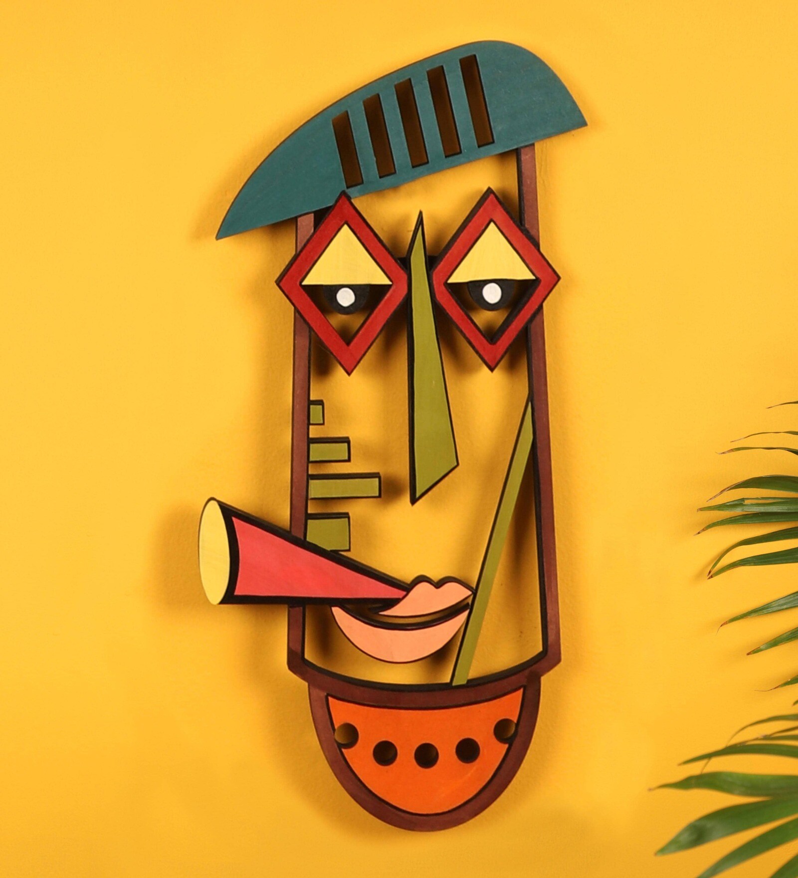 Mob Boss Green Wall Decor Mask 