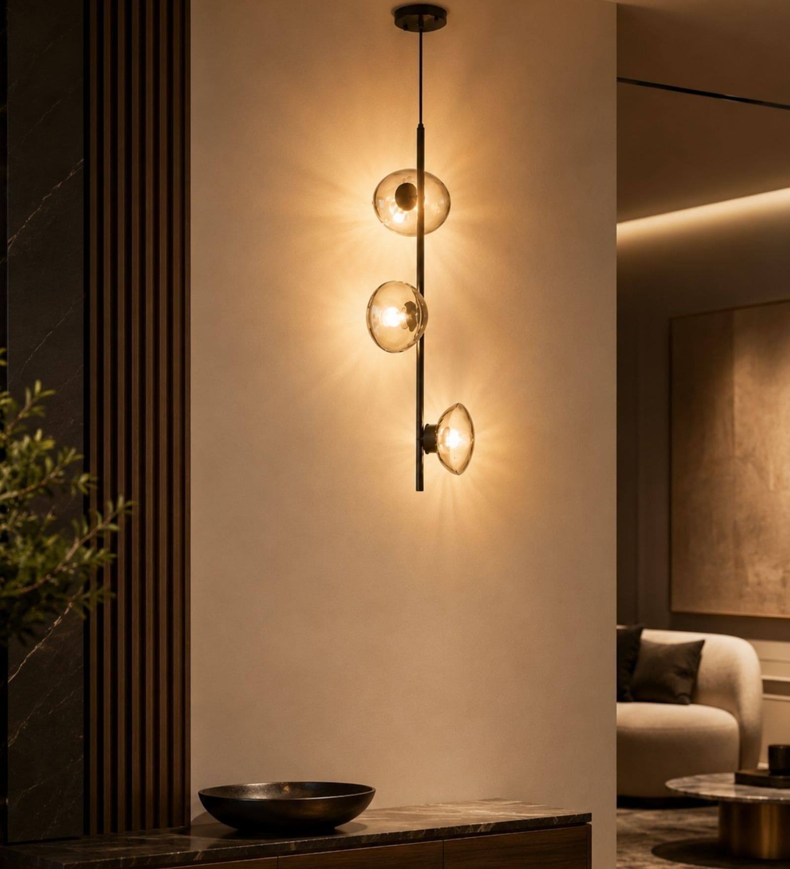 Modern 3-Light Pendant Light