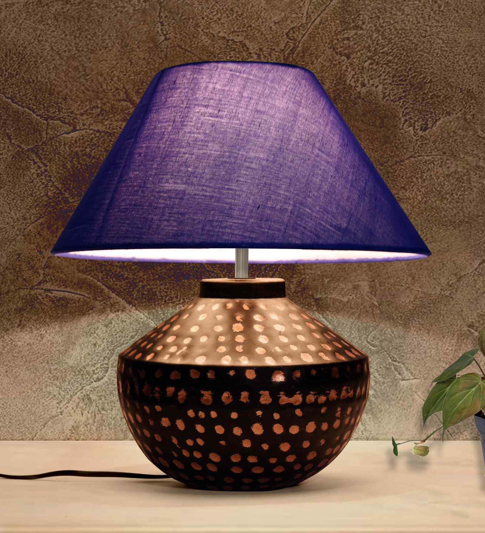 Modern Accent Table Lamp Warm Bronze