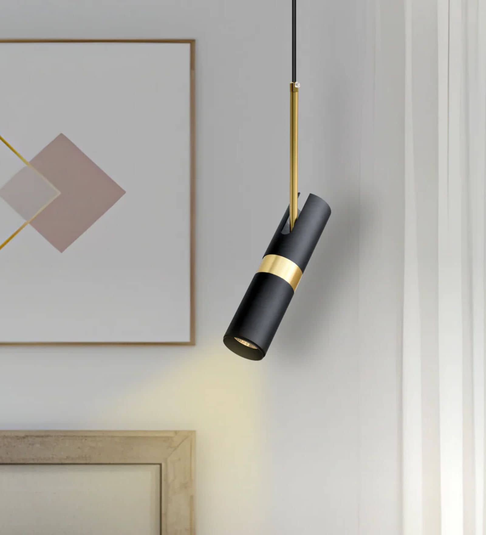 Modern Adjustable Cylinder LED Hanging Pendant Light