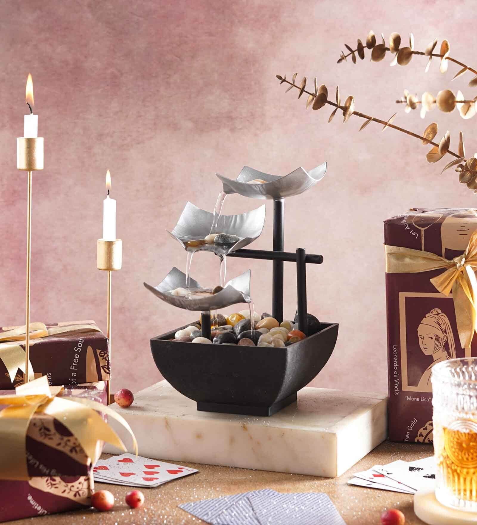 Modern Art Zen Water Fountain Gift Box