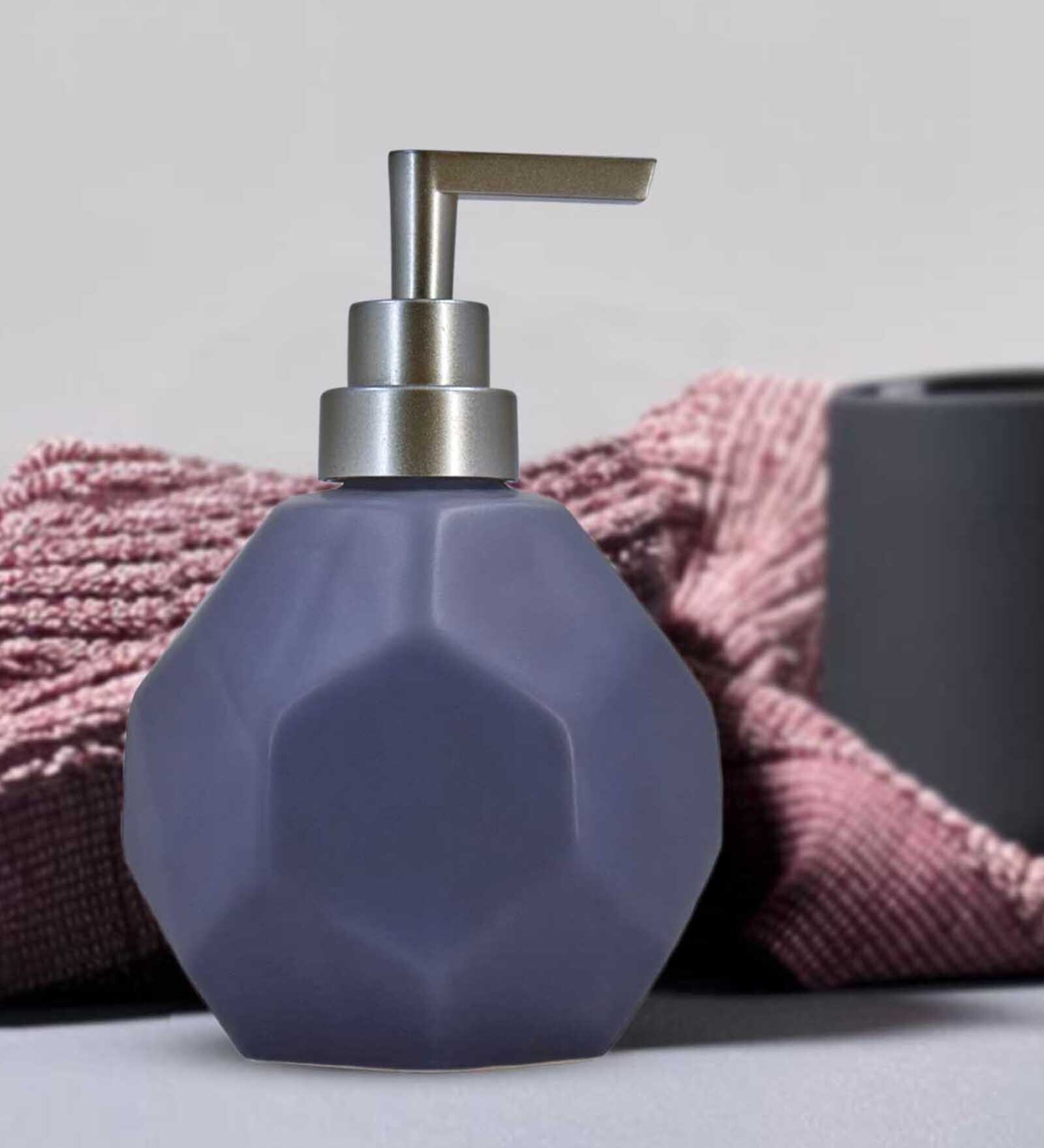 Modern Blue Ceramic Soap Dispenser