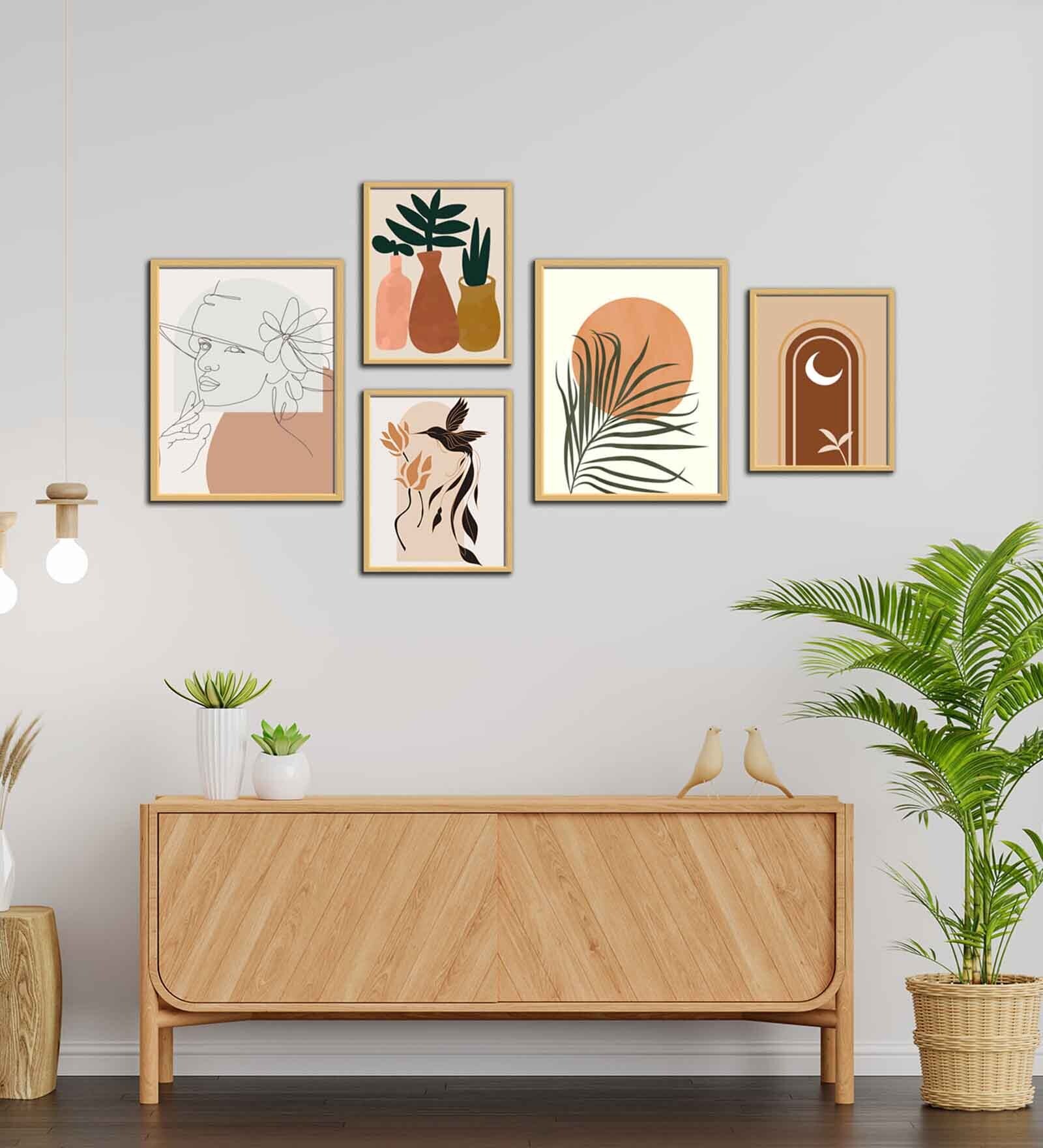 Modern Boho Multicolour Canvas & MDF Art Prints