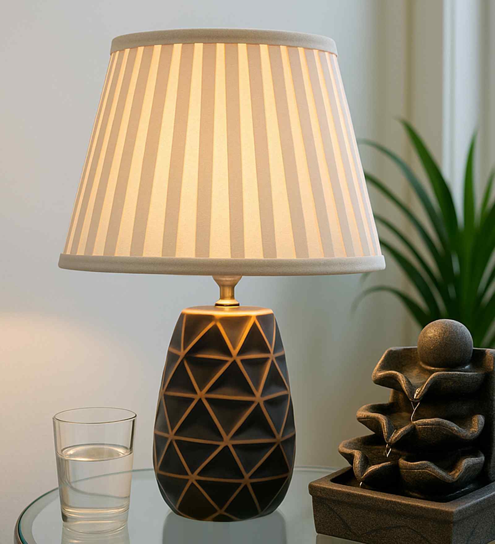 Modern Ceramic Base Bedside Table Lamp