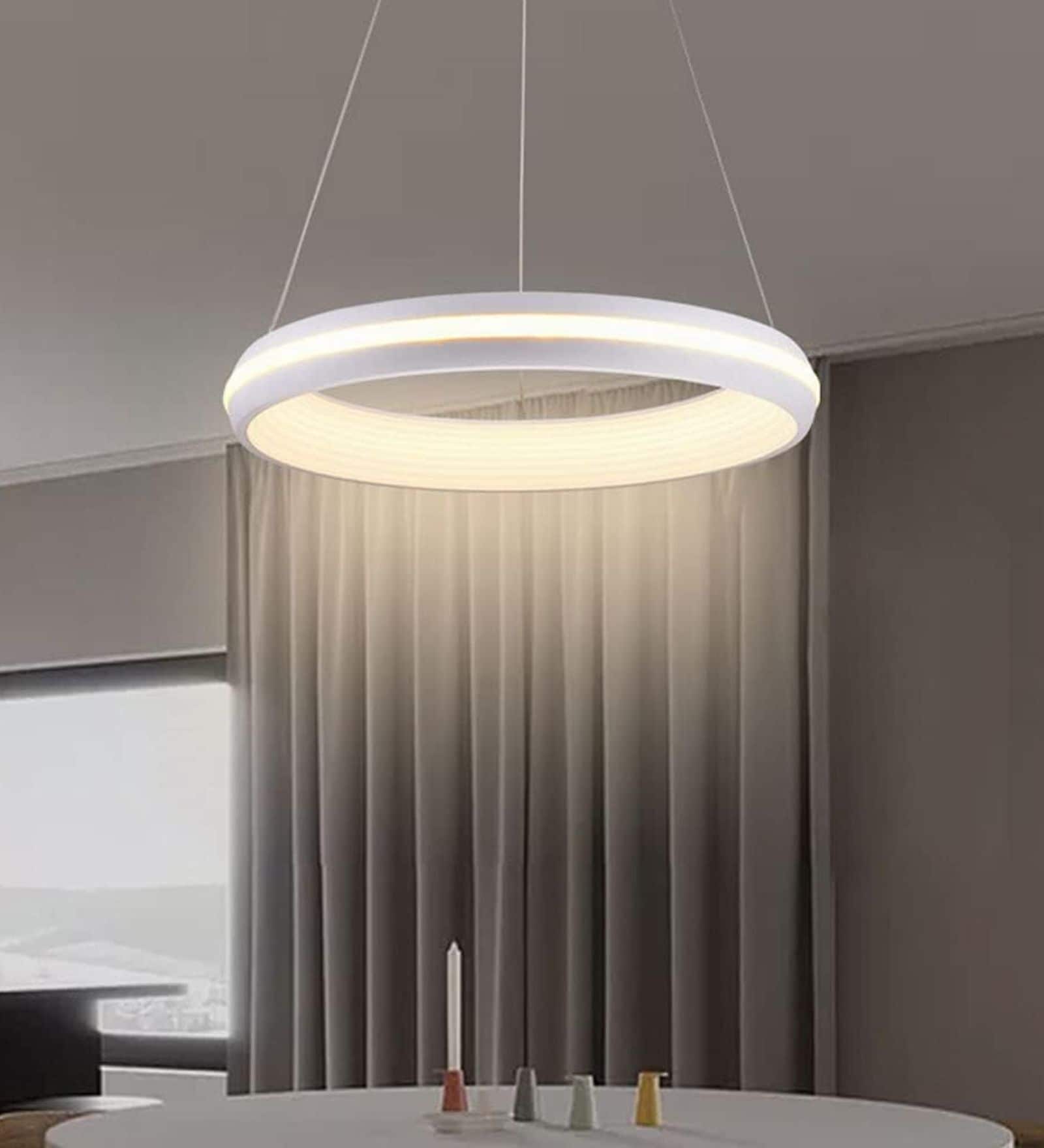 Modern Circular LED Pendant Light   Minimal Ring Design
