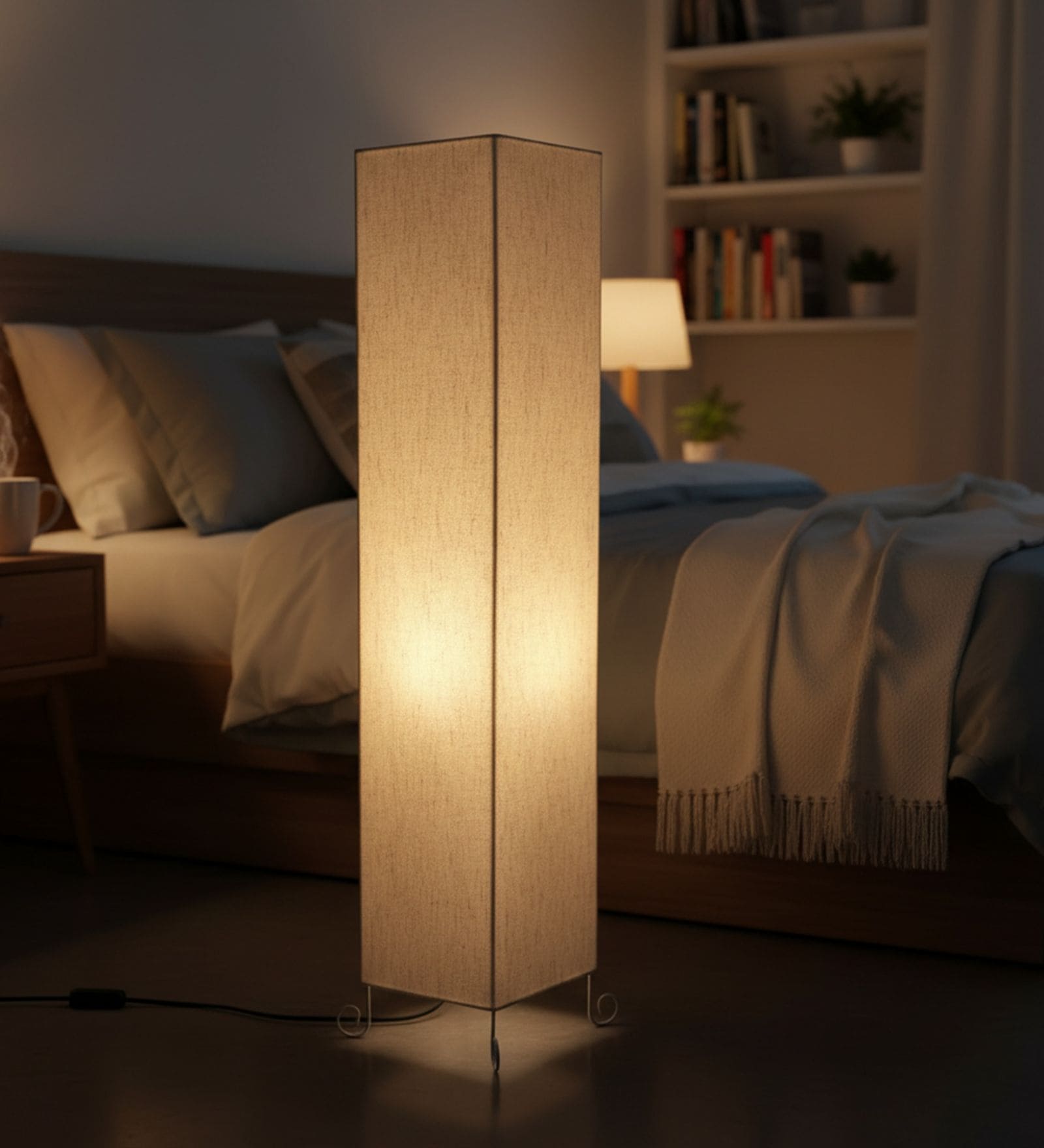 Modern Flex Cylinder Floor Lamp   Stylish Lighting for Living Room & Bedroom
